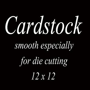 CARDSTOCK black smooth  dense  180 GSM  for diecutting 12 x 12